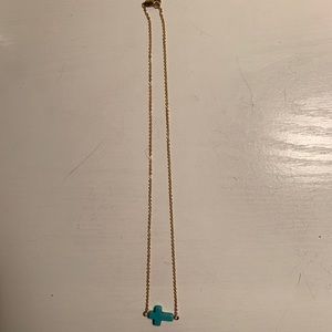 blue cross necklace!!!